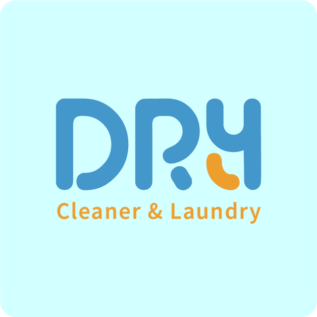 Modern geometric logo design for Clean and laundry services, designed by Weditt.com