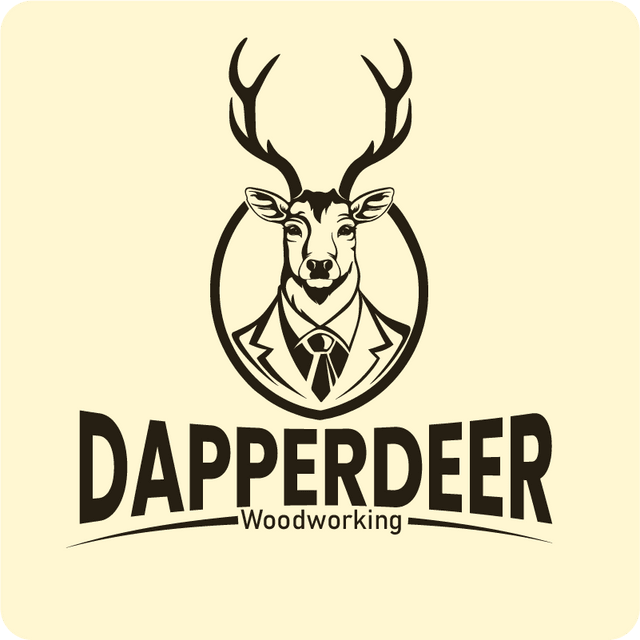 logo design for a woodwork startup shop with deer illustration illustrated by Weditt