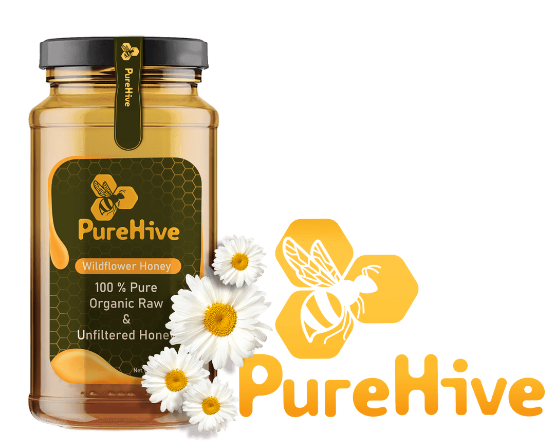 logo, label design, and print design for PureHive a Honey product by Weditt.com for Creative Graphic Design