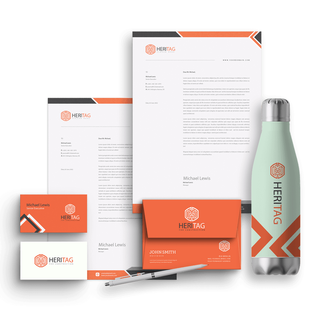 Full brand identity for a startup, including logo, Letterhead Design and Business Card Design, by Weditt