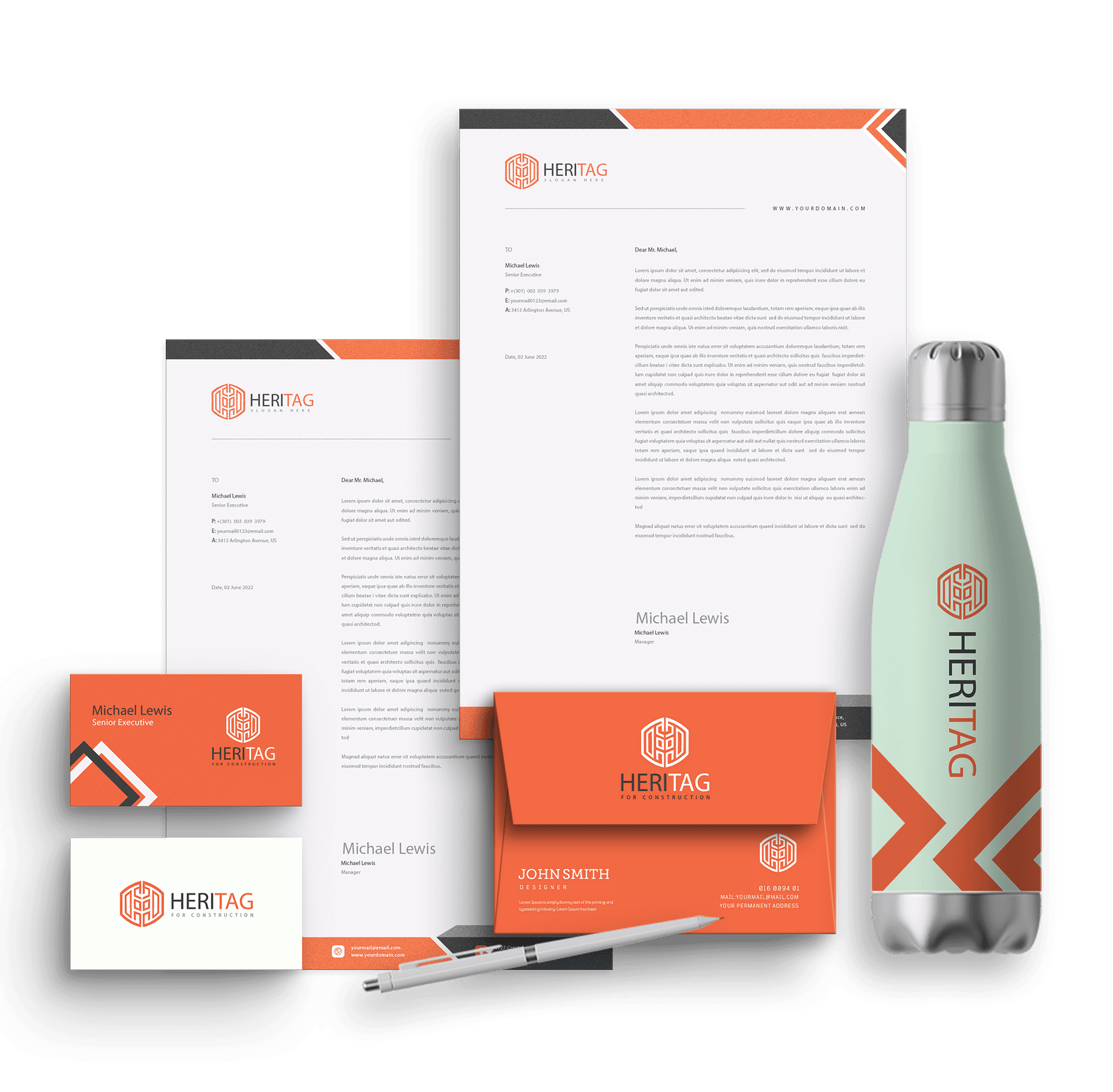 Full brand identity for a startup, including logo, Letterhead Design and Business Card Design, by Weditt