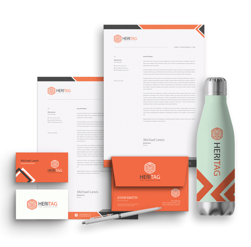 Full brand identity for a startup, including logo, Letterhead Design and Business Card Design, by Weditt