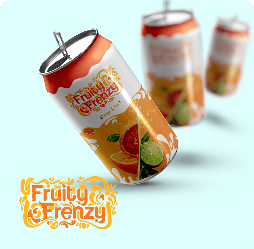 Modern packaging design for soft drinks, soda, or fizzy drinks by Weditt.